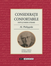 coperta carte consideratii confortabile de al. philippide